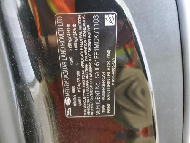 2021 JAGUAR F-TYPE R SAJD51FE1MCK71103