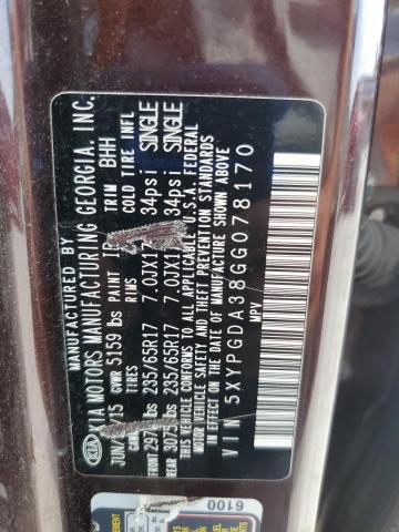 2016 KIA SORENTO LX - 5XYPGDA38GG078170