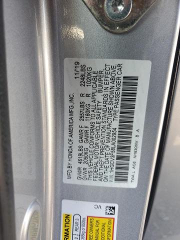2020 HONDA ACCORD HYB 1HGCV3F58LA002954