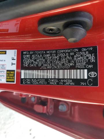 2019 TOYOTA PRIUS - JTDL9RFU7K3010107