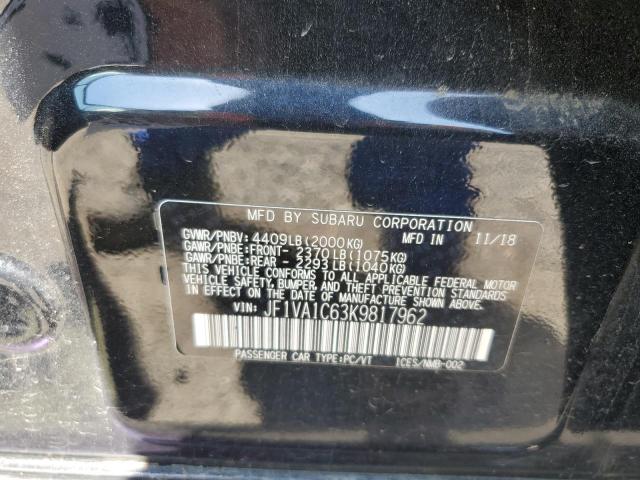 2019 SUBARU WRX PREMIU JF1VA1C63K9817962