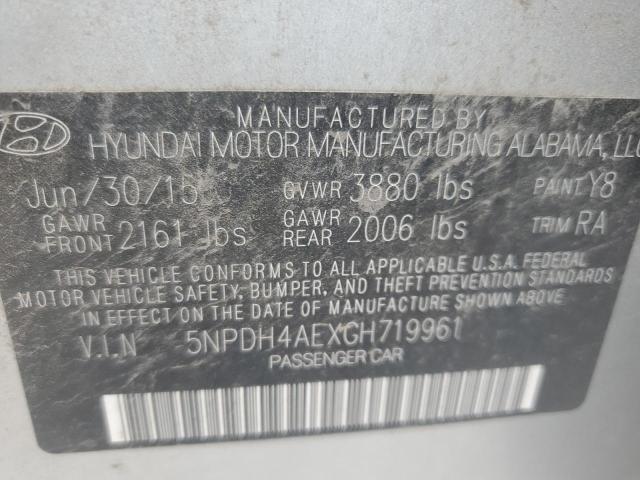 2016 HYUNDAI ELANTRA SE - 5NPDH4AEXGH719961