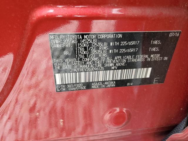 2016 TOYOTA RAV4 LE - JTMZFREV2GJ096135