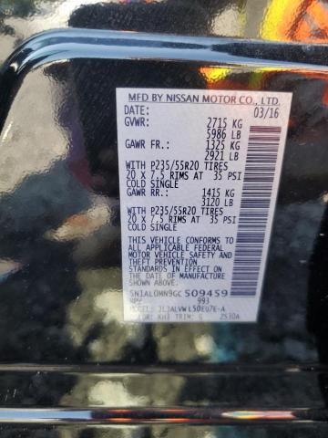 2016 INFINITI QX60 5N1AL0MN9GC509459