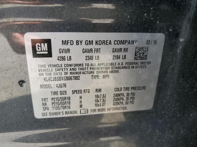 2016 BUICK ENCORE CON - KL4CJBSBXGB667882