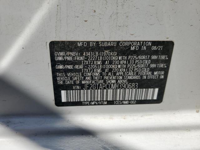 2021 SUBARU CROSSTREK - JF2GTAPC0MH390683