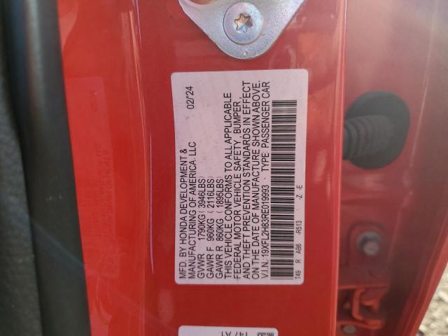 2024 HONDA CIVIC SPOR - 19XFL2H83RE019993