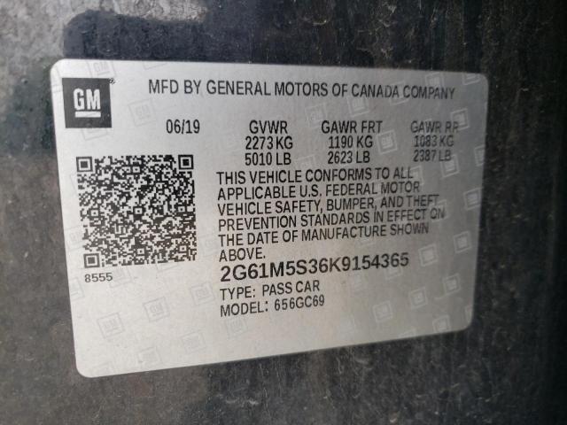 2019 CADILLAC XTS LUXURY 2G61M5S36K9154365