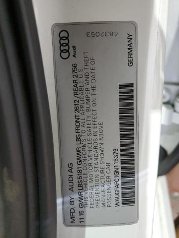 2016 AUDI A6 PREMIUM - WAUGFAFC1GN115379