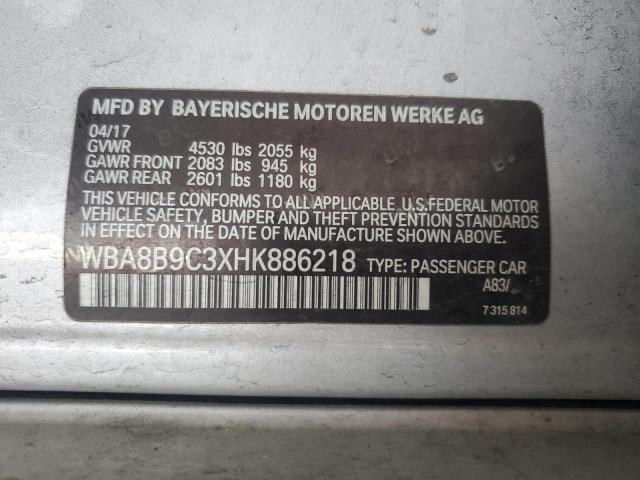 2017 BMW 330 I - WBA8B9C3XHK886218