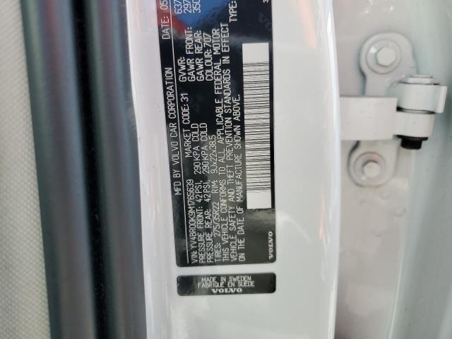 2021 VOLVO XC90 T8 RE YV4BR00K9M1765639