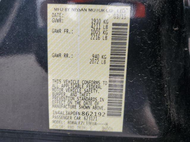 2015 NISSAN ALTIMA 2.5 - 1N4AL3AP0FN862192