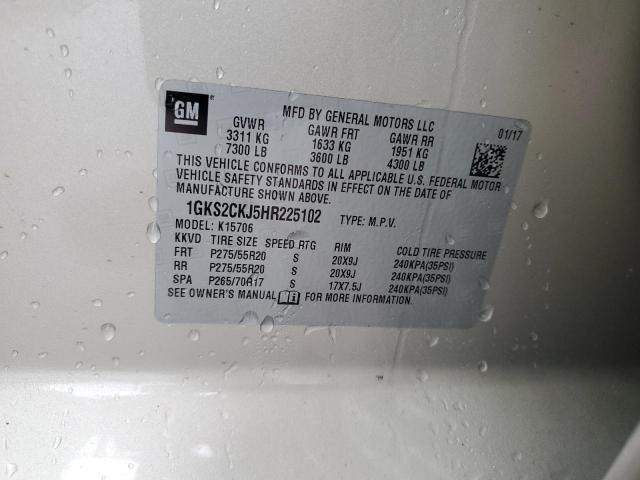 2017 GMC YUKON DENA - 1GKS2CKJ5HR225102