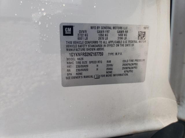 2017 CADILLAC XT5 PLATIN - 1GYKNFRS2HZ187759