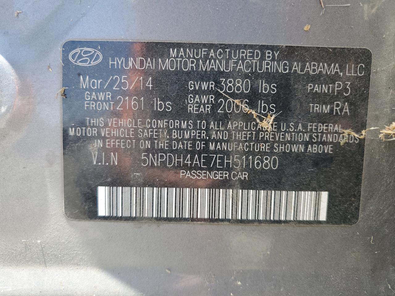 Hyundai Elantra se 2014