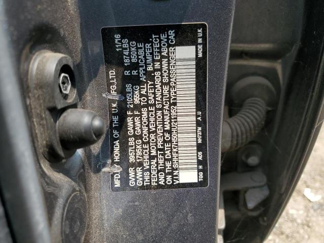 2017 HONDA CIVIC EX SHHFK7H50HU211952