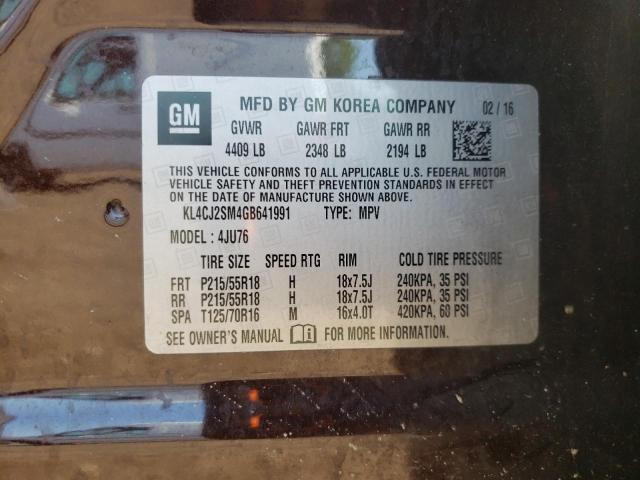 2016 BUICK ENCORE SPO - KL4CJ2SM4GB641991