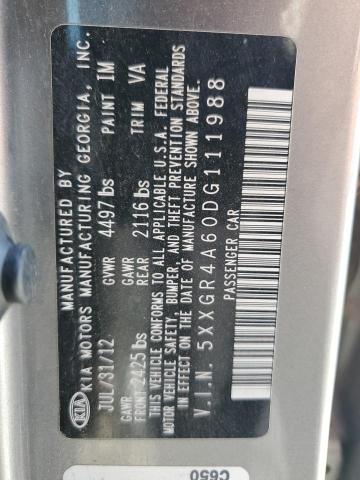 5XXGR4A60DG111988 2013 KIA OPTIMA