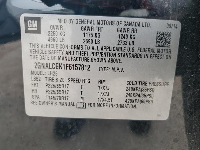 2015 CHEVROLET EQUINOX LT - 2GNALCEK1F6157812