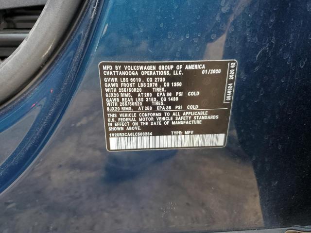 2020 VOLKSWAGEN ATLAS SE - 1V2UR2CA6LC503234