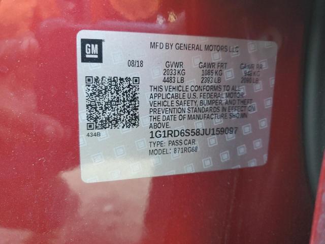 2018 CHEVROLET VOLT PREMI - 1G1RD6S58JU159097