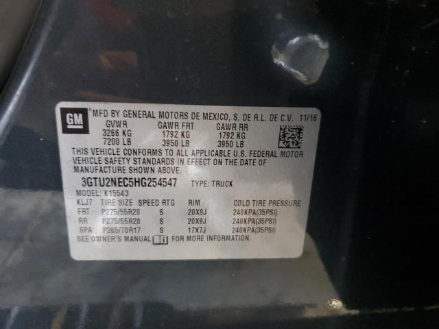 2017 GMC SIERRA K15 - 3GTU2NEC5HG254547