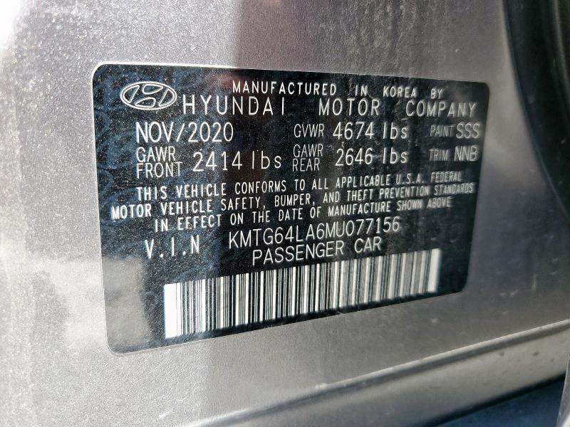 2021 GENESIS G70 KMTG64LA6MU077156