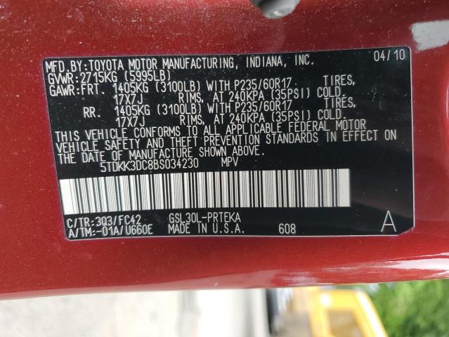 5TDKK3DC8BS034230 2011 TOYOTA All Models