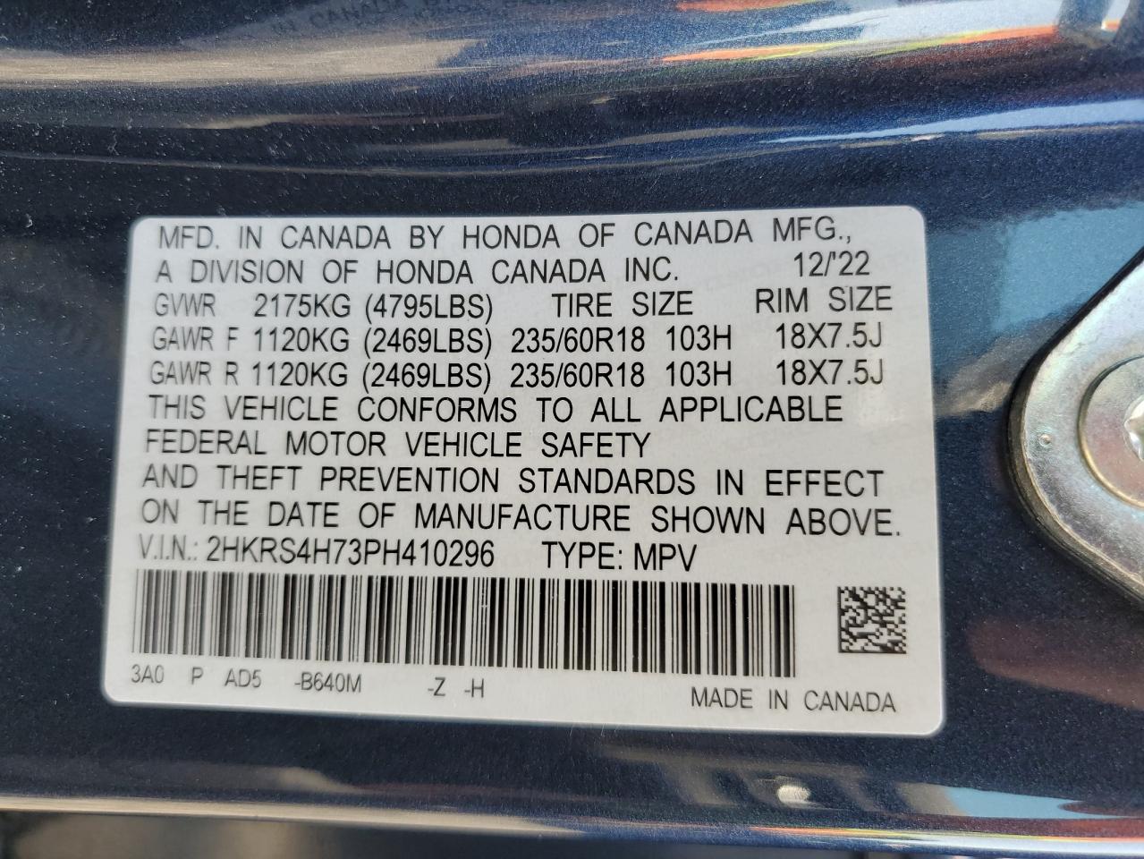 Honda Cr-v exl 2023