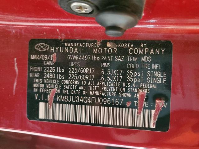 2015 HYUNDAI TUCSON LIM KM8JU3AG4FU096167