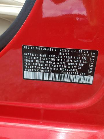 2015 VOLKSWAGEN JETTA SE 3VWD17AJ7FM265712