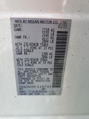 2023 NISSAN MURANO S 5N1AZ2AJ5PC118742