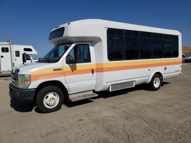 FORD ECONOLINE 2008 white cutaway gas 1FD4E45S78DB51454 photo #3