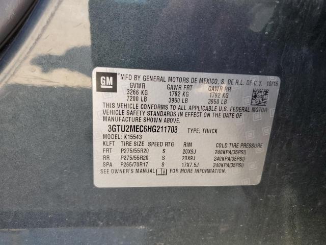 2017 GMC SIERRA K15 - 3GTU2MEC6HG211703