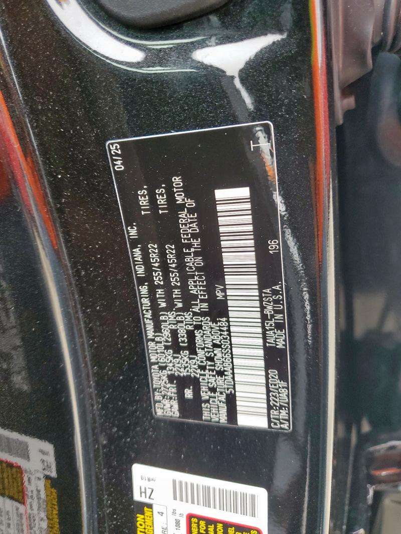 2025 LEXUS TX 350 BAS 5TDAAAB66SS034484