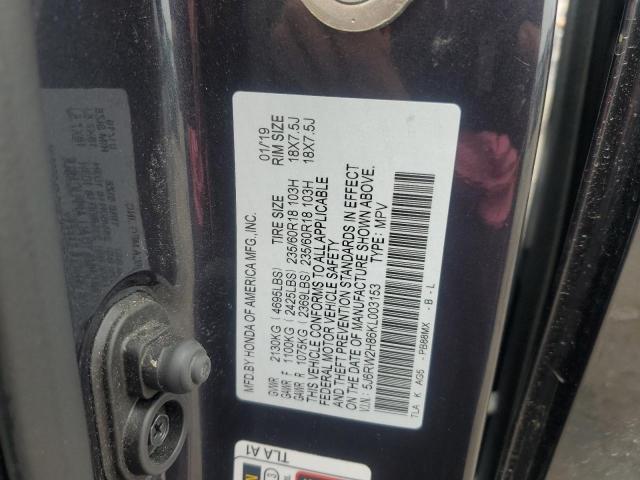 2019 HONDA CR-V EXL - 5J6RW2H86KL003153