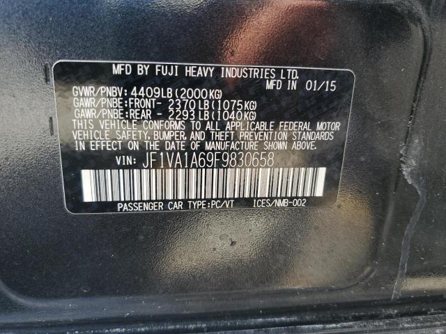 2015 SUBARU WRX JF1VA1A69F9830658