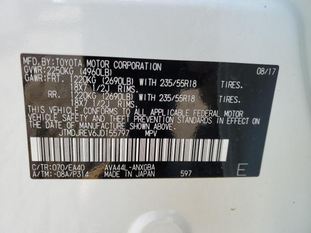 2018 TOYOTA RAV4 HV LI - JTMDJREV6JD155797