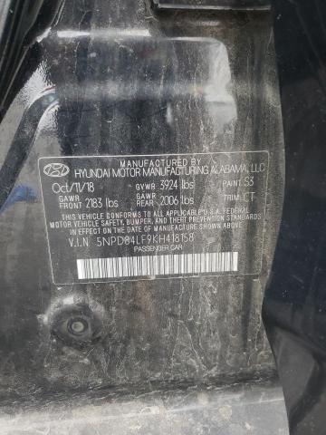 2019 HYUNDAI ELANTRA SE 5NPD84LF9KH418158