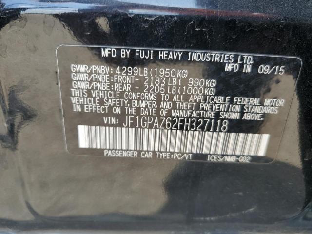 2015 SUBARU IMPREZA SP JF1GPAZ62FH327118