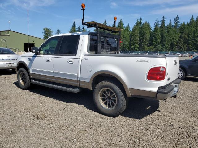 FORD F150 SUPER 2001 white crew pic gas 1FTRW08L71KE51484 photo #3