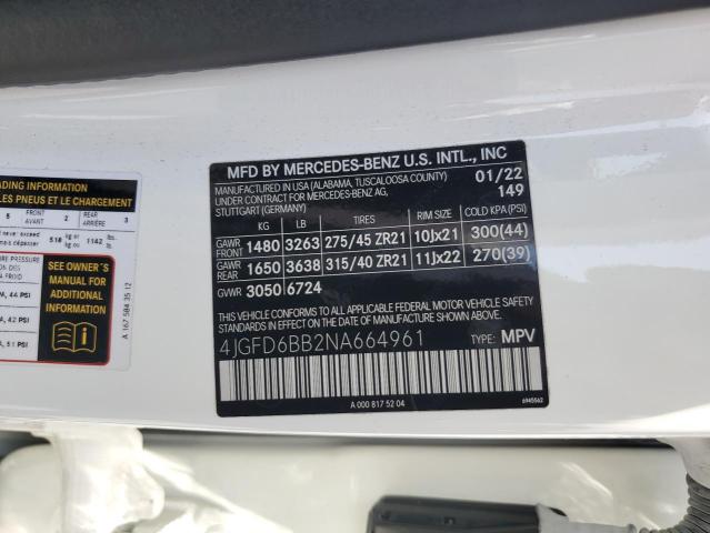 2022 MERCEDES-BENZ GLE COUPE - 4JGFD6BB2NA664961