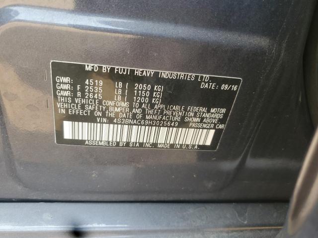 2017 SUBARU LEGACY 2.5 - 4S3BNAC69H3025649