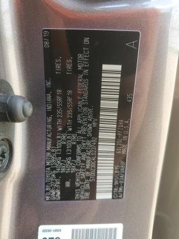2020 TOYOTA SIENNA XLE 5TDDZ3DC4LS237492
