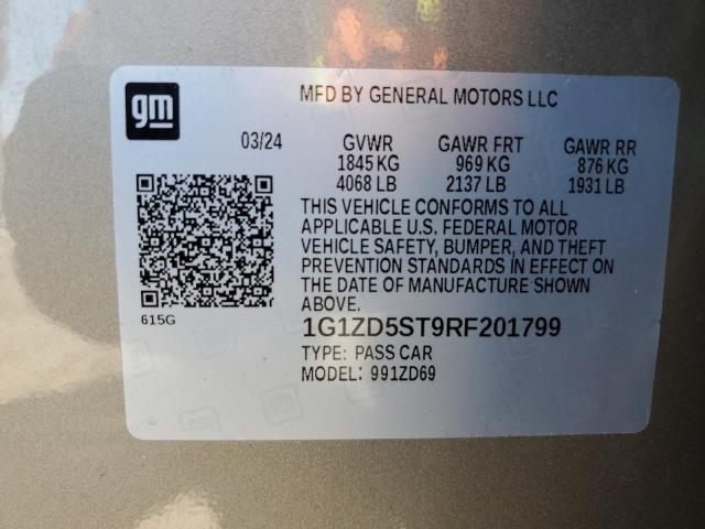 2024 CHEVROLET MALIBU LT - 1G1ZD5ST9RF201799