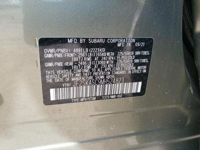 2021 SUBARU FORESTER L JF2SKASC9MH524823
