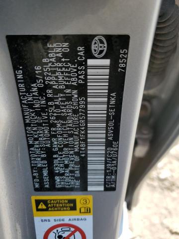 2016 TOYOTA CAMRY LE - 4T4BF1FK4GR577995