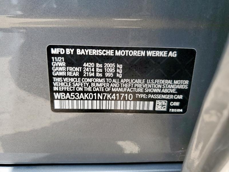 2022 BMW 228I - WBA53AK01N7K41710