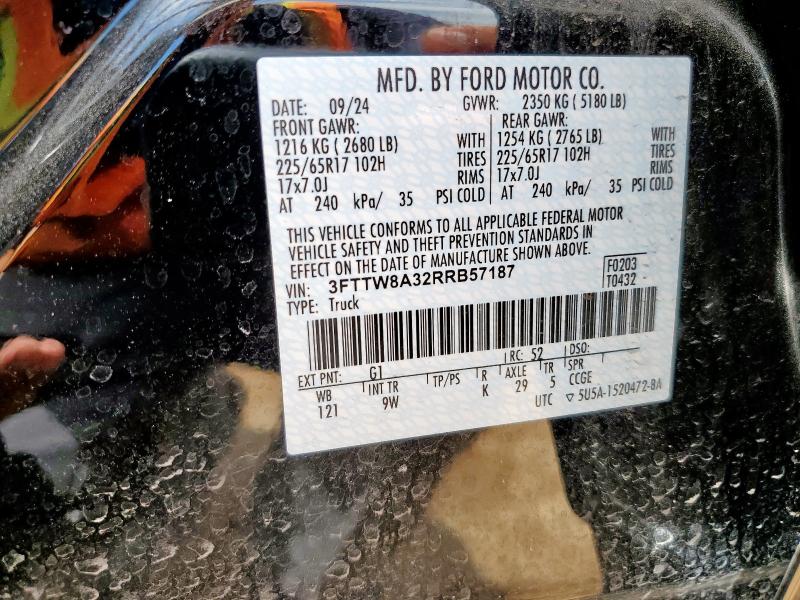 2024 FORD MAVERICK X 3FTTW8A32RRB57187