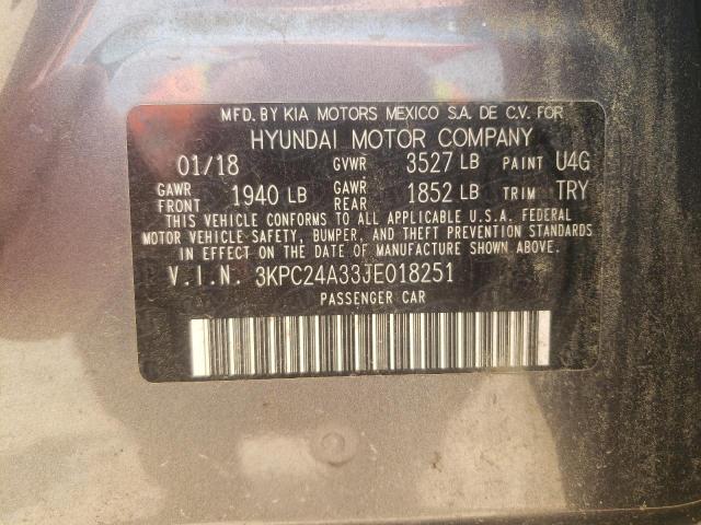 3kpc24a33je018251 - 2018 Hyundai accent se - #60264895